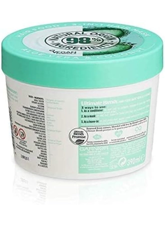 Garnier Ultra Doux 3-in-1 Aloe Vera Hair Conditioner for Normal Hair - 390ml - Image 2